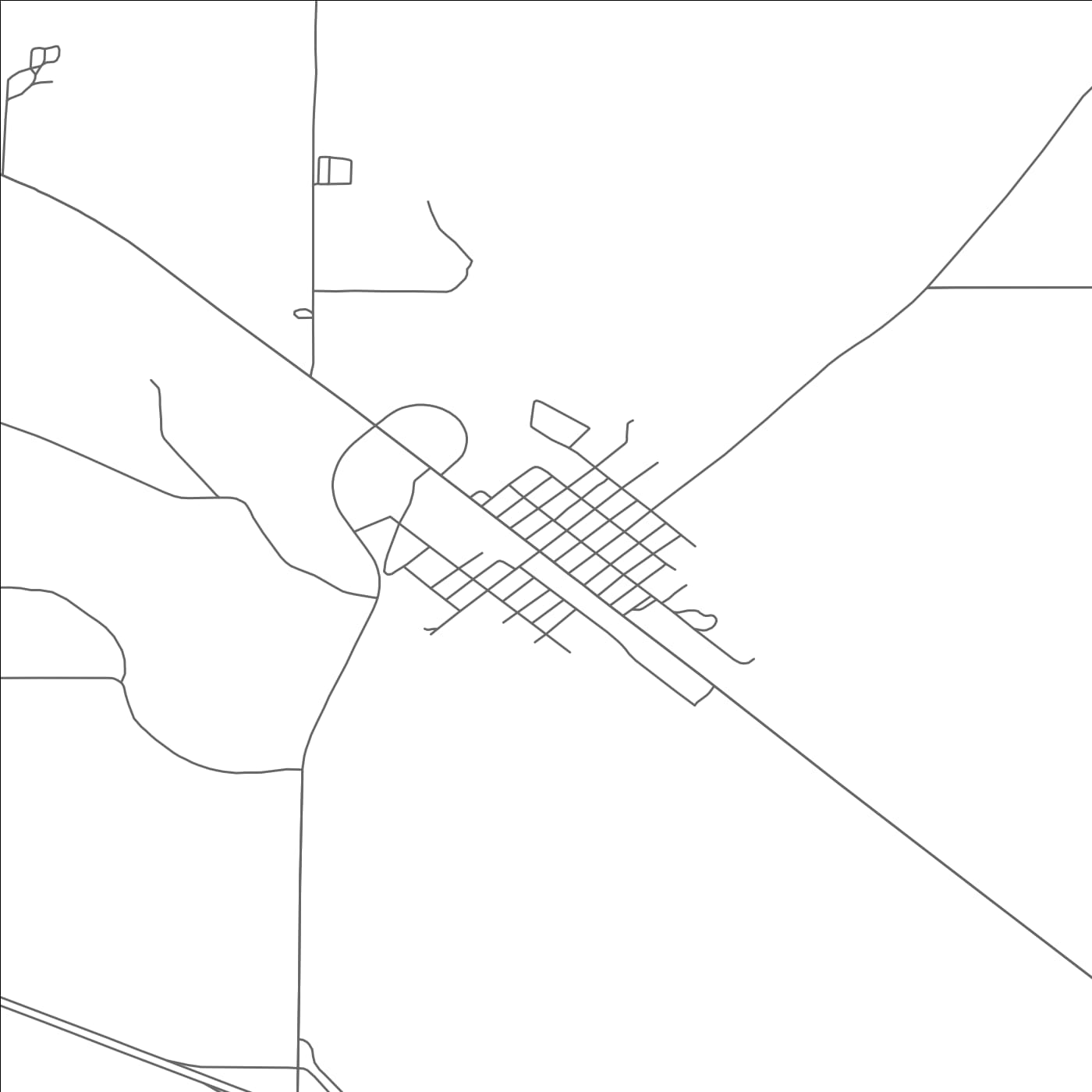 ROAD MAP OF BRADY, NEBRASKA BY MAPBAKES