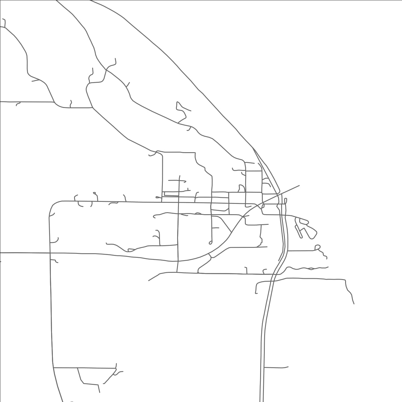 ROAD MAP OF BROWNVILLE, NEBRASKA BY MAPBAKES