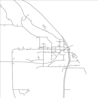 ROAD MAP OF BROWNVILLE, NEBRASKA BY MAPBAKES