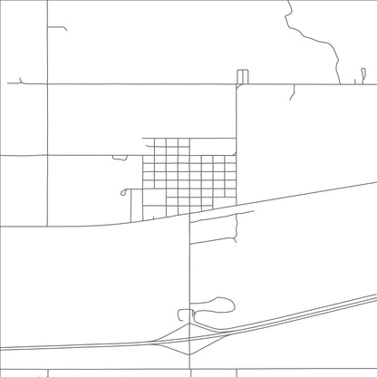 ROAD MAP OF BRULE, NEBRASKA BY MAPBAKES