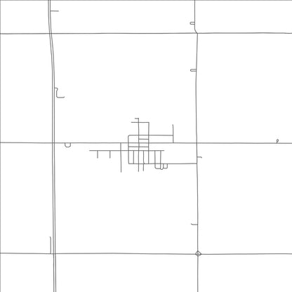 ROAD MAP OF BRUNING, NEBRASKA BY MAPBAKES