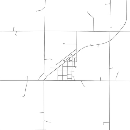 ROAD MAP OF BRUNO, NEBRASKA BY MAPBAKES