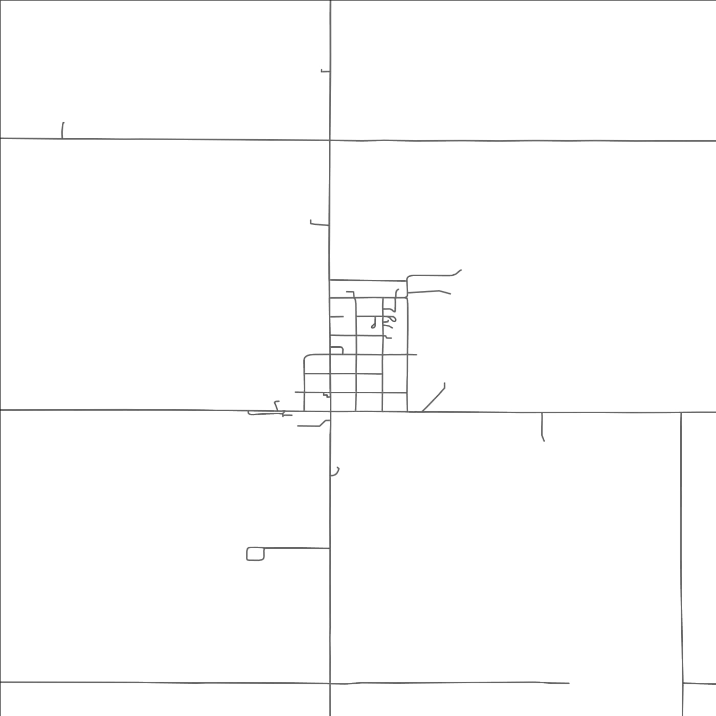 ROAD MAP OF BURCHARD, NEBRASKA BY MAPBAKES