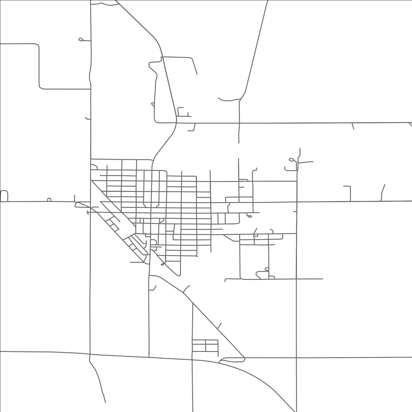 ROAD MAP OF CALLAWAY, NEBRASKA BY MAPBAKES