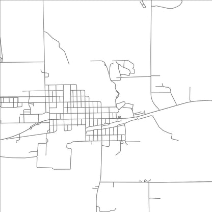 ROAD MAP OF CAMBRIDGE, NEBRASKA BY MAPBAKES