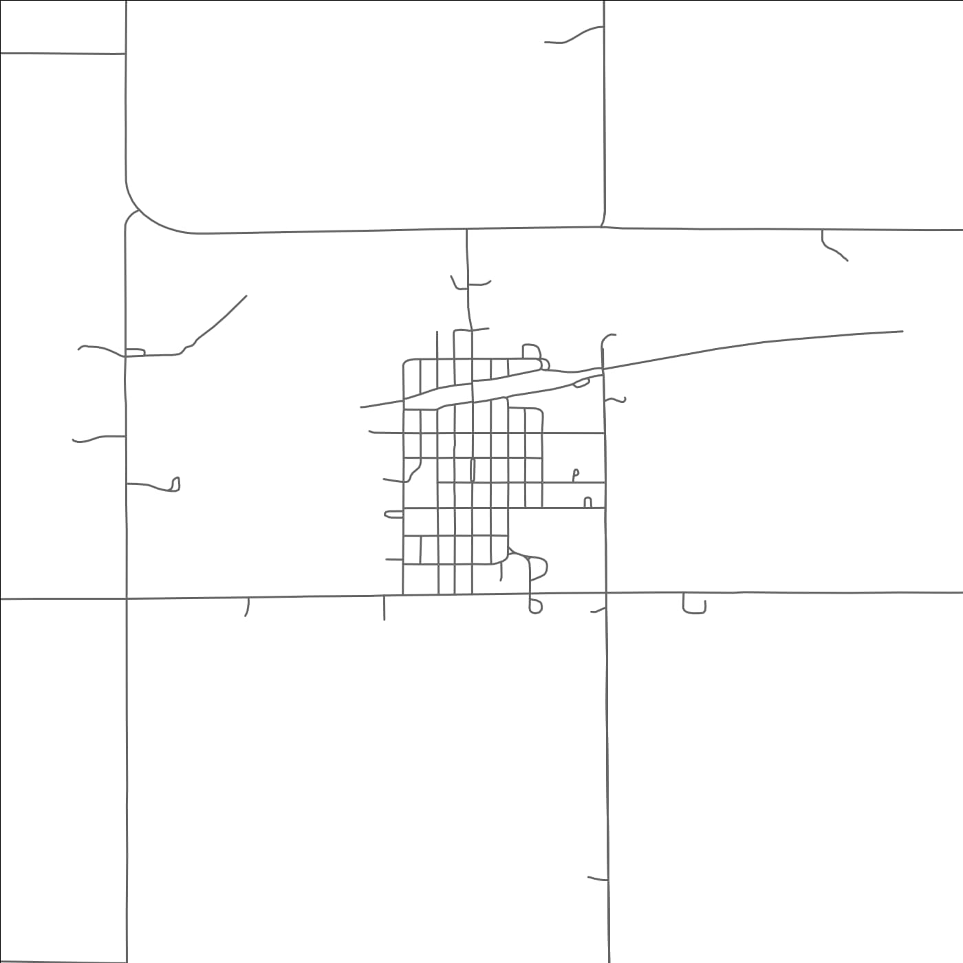 ROAD MAP OF CAMPBELL, NEBRASKA BY MAPBAKES