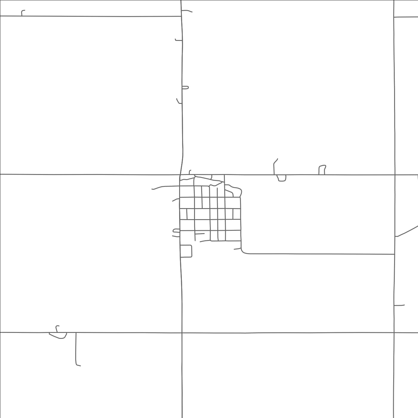 ROAD MAP OF CARROLL, NEBRASKA BY MAPBAKES