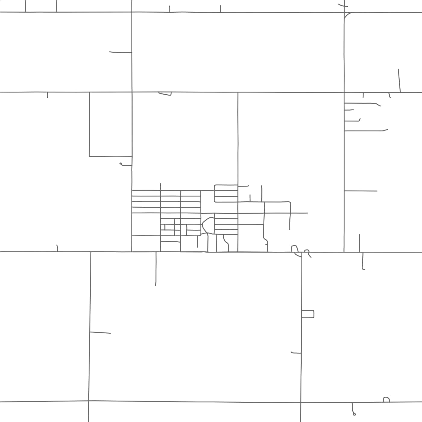 ROAD MAP OF CEDAR BLUFFS, NEBRASKA BY MAPBAKES