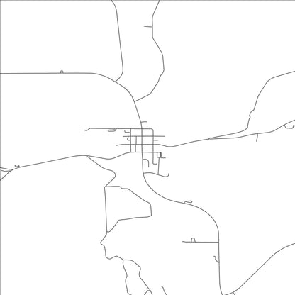 ROAD MAP OF CENTER, NEBRASKA BY MAPBAKES