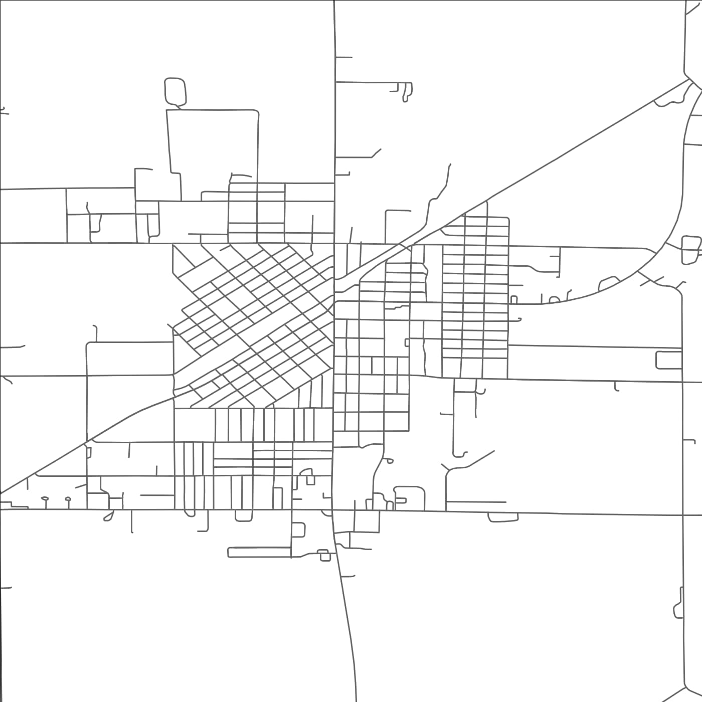 ROAD MAP OF CENTRAL CITY, NEBRASKA BY MAPBAKES