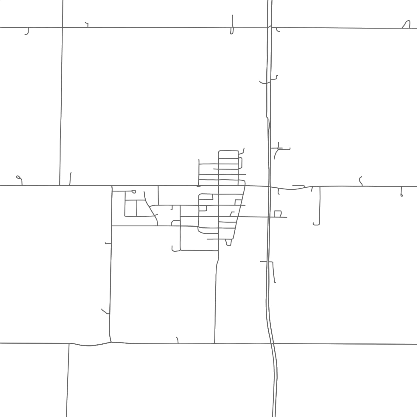 ROAD MAP OF CERESCO, NEBRASKA BY MAPBAKES