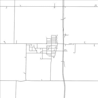 ROAD MAP OF CERESCO, NEBRASKA BY MAPBAKES