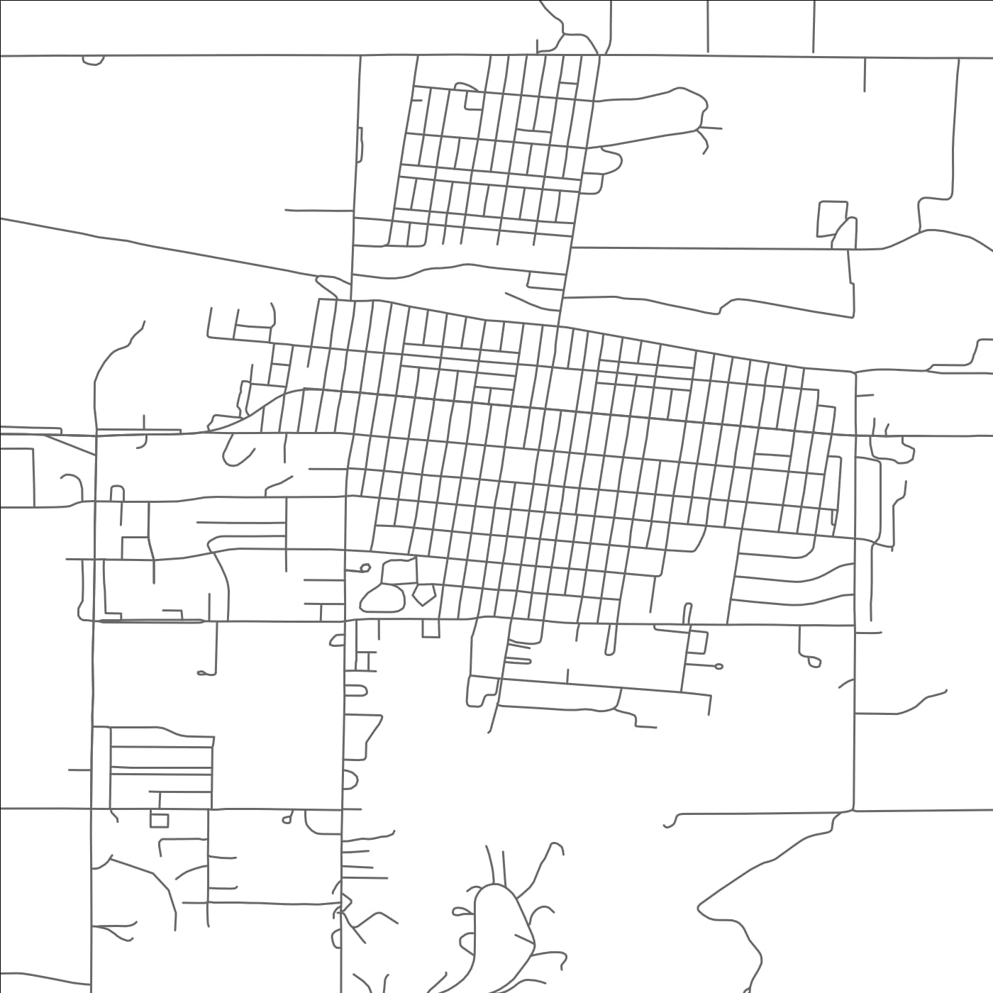 ROAD MAP OF CHADRON, NEBRASKA BY MAPBAKES