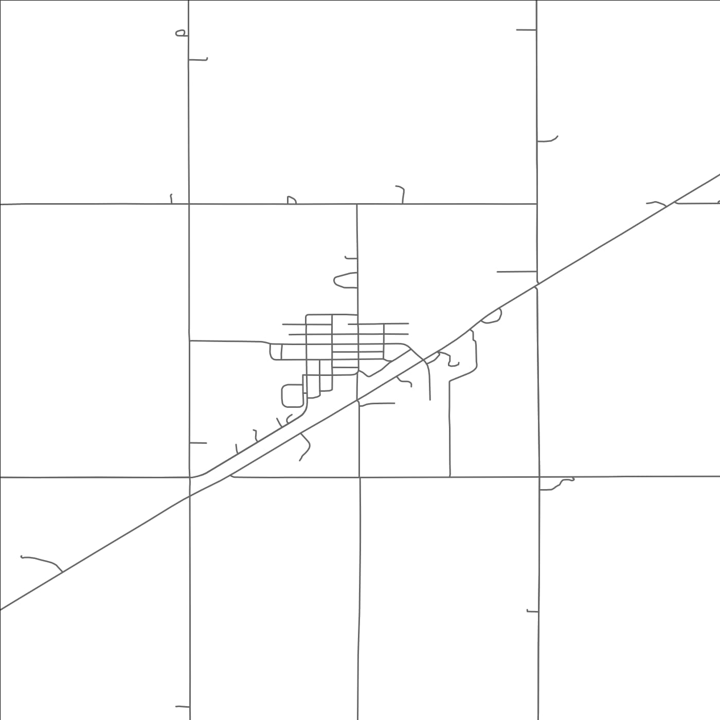 ROAD MAP OF CHAPMAN, NEBRASKA BY MAPBAKES