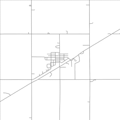 ROAD MAP OF CHAPMAN, NEBRASKA BY MAPBAKES