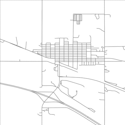 ROAD MAP OF CHAPPELL, NEBRASKA BY MAPBAKES