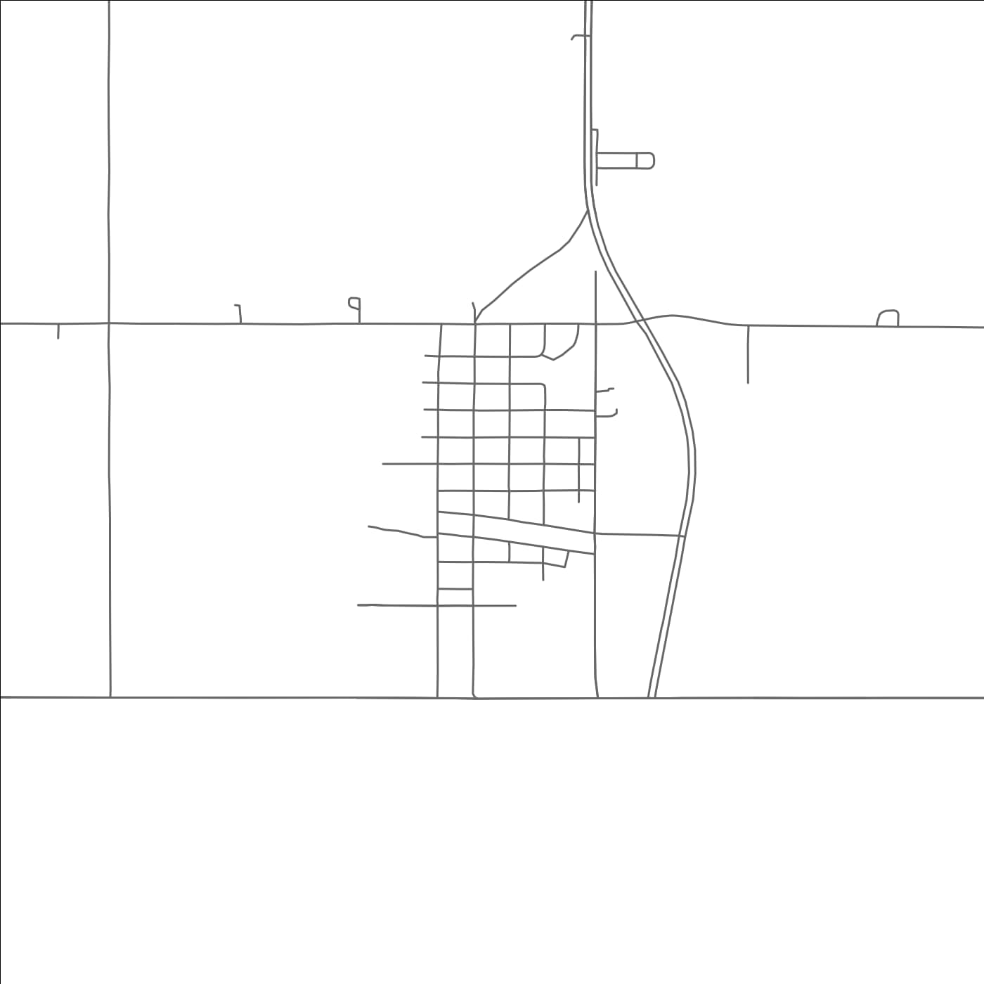 ROAD MAP OF CHESTER, NEBRASKA BY MAPBAKES