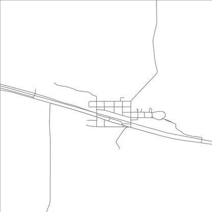 ROAD MAP OF CODY, NEBRASKA BY MAPBAKES