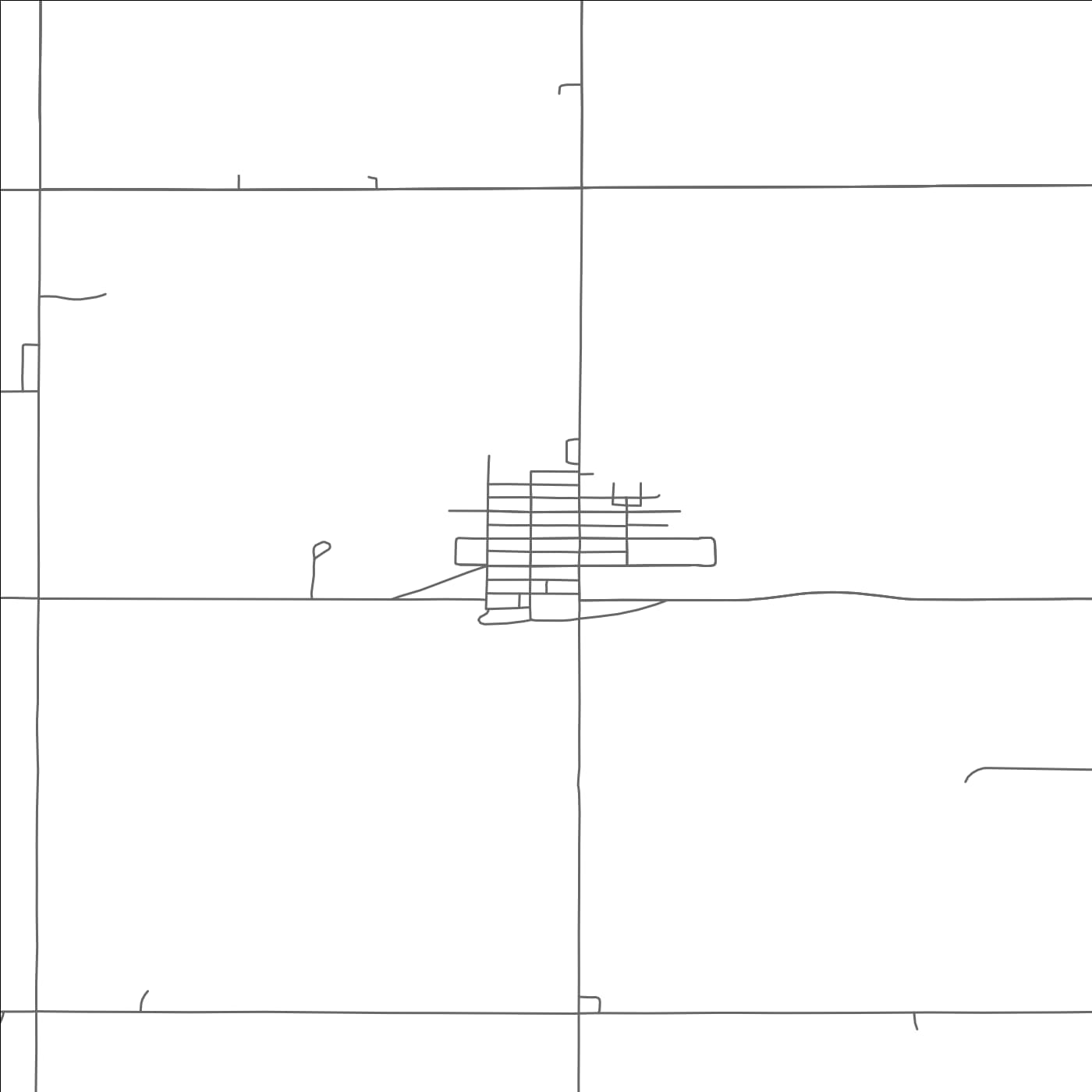 ROAD MAP OF COOK, NEBRASKA BY MAPBAKES