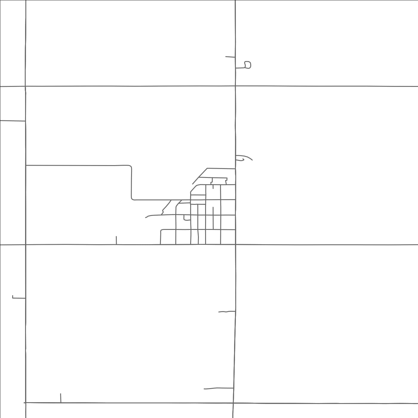 ROAD MAP OF CORDOVA, NEBRASKA BY MAPBAKES