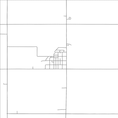 ROAD MAP OF CORDOVA, NEBRASKA BY MAPBAKES