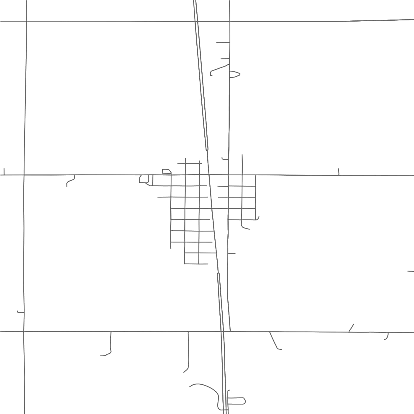 ROAD MAP OF CORTLAND, NEBRASKA BY MAPBAKES