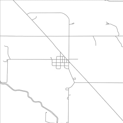 ROAD MAP OF COTESFIELD, NEBRASKA BY MAPBAKES