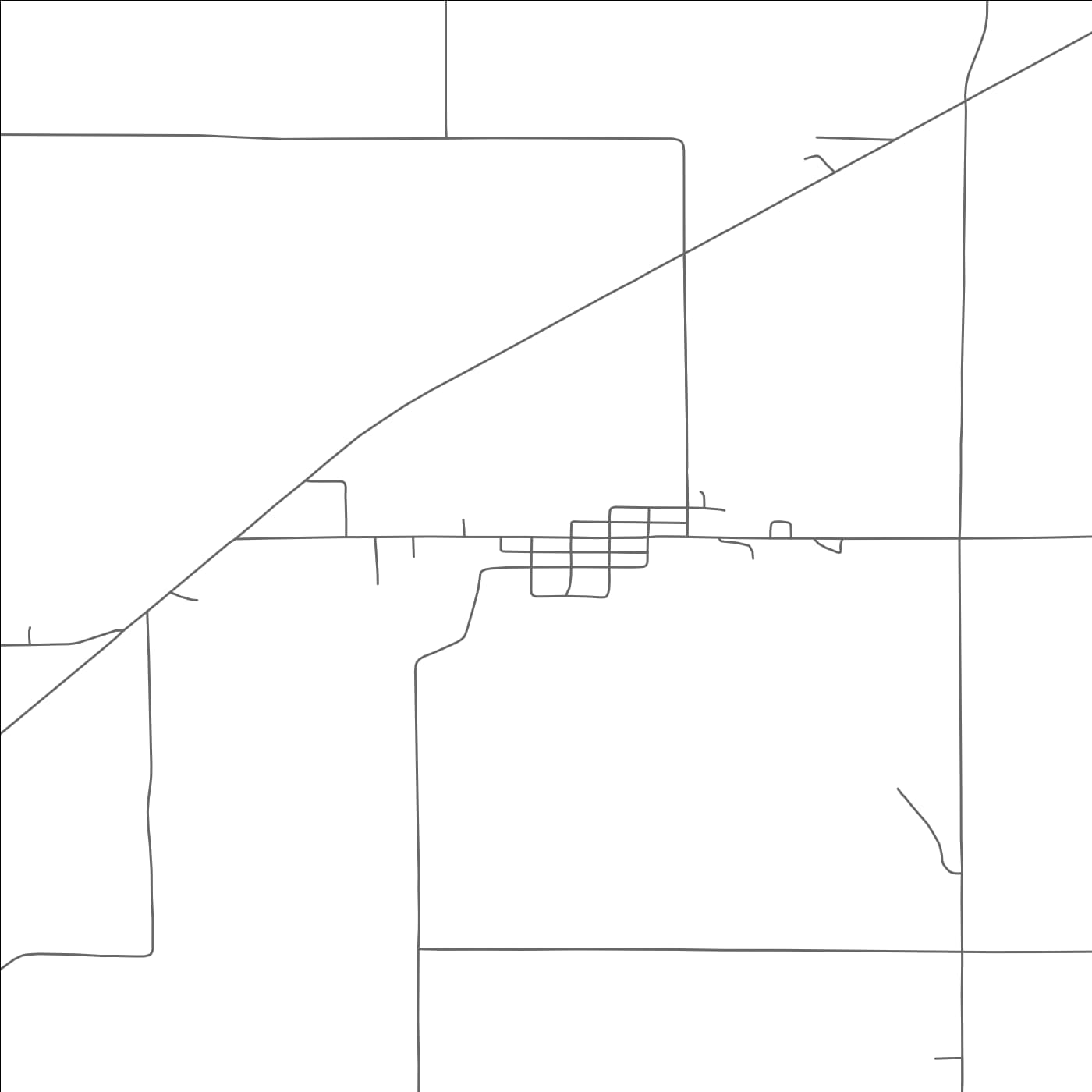 ROAD MAP OF CRAB ORCHARD, NEBRASKA BY MAPBAKES