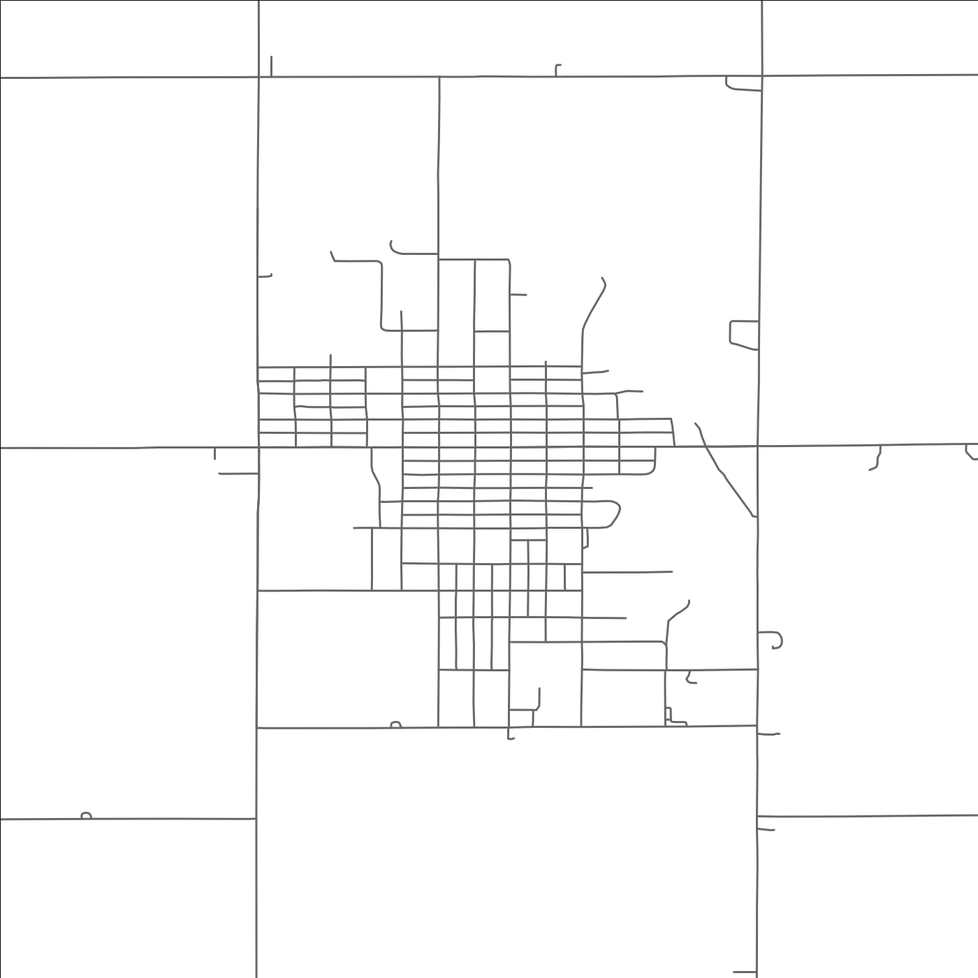 ROAD MAP OF CREIGHTON, NEBRASKA BY MAPBAKES