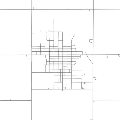 ROAD MAP OF CREIGHTON, NEBRASKA BY MAPBAKES