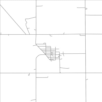 ROAD MAP OF CRESTON, NEBRASKA BY MAPBAKES