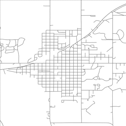 ROAD MAP OF CRETE, NEBRASKA BY MAPBAKES