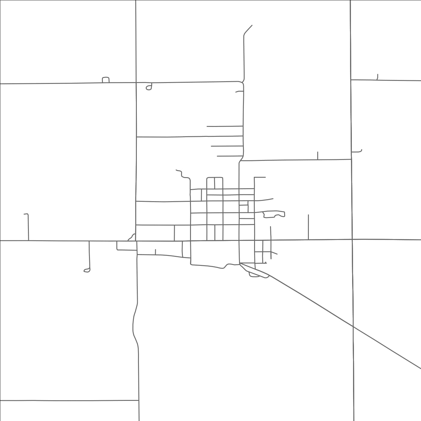 ROAD MAP OF CROFTON, NEBRASKA BY MAPBAKES