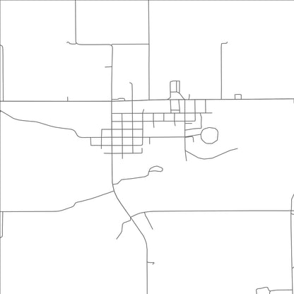 ROAD MAP OF CULBERTSON, NEBRASKA BY MAPBAKES