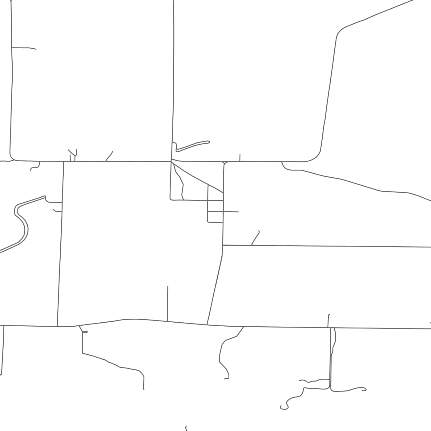 ROAD MAP OF CUSHING, NEBRASKA BY MAPBAKES