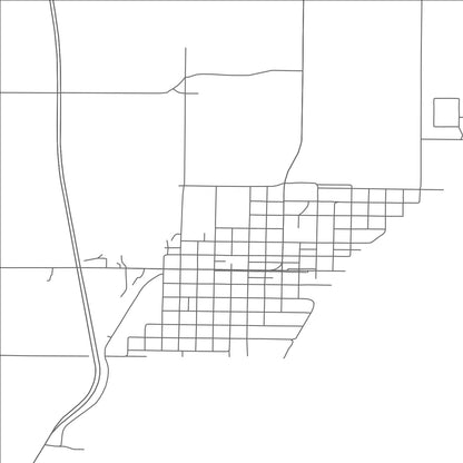 ROAD MAP OF DAKOTA CITY, NEBRASKA BY MAPBAKES