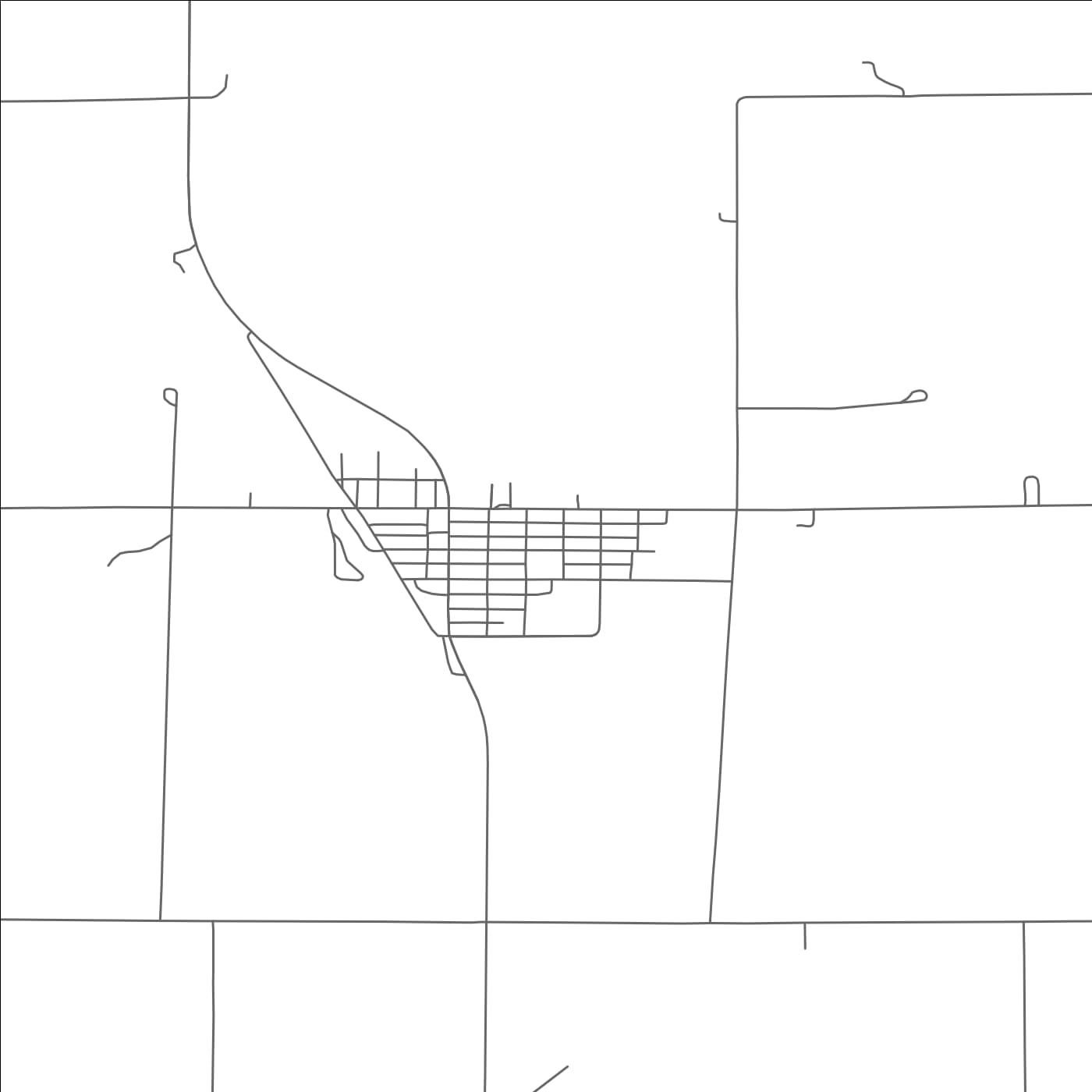 ROAD MAP OF DALTON, NEBRASKA BY MAPBAKES