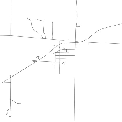 ROAD MAP OF DANBURY, NEBRASKA BY MAPBAKES