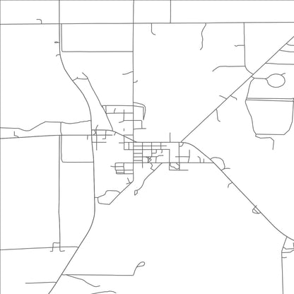 ROAD MAP OF DANNEBROG, NEBRASKA BY MAPBAKES