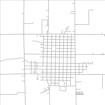 ROAD MAP OF DAVID CITY, NEBRASKA BY MAPBAKES