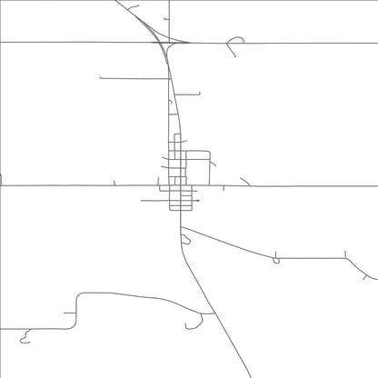 ROAD MAP OF DAWSON, NEBRASKA BY MAPBAKES