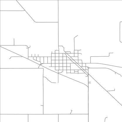 ROAD MAP OF DE WITT, NEBRASKA BY MAPBAKES