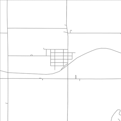 ROAD MAP OF DILLER, NEBRASKA BY MAPBAKES