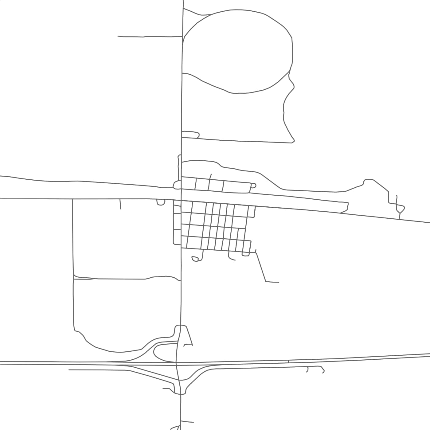 ROAD MAP OF DIX, NEBRASKA BY MAPBAKES