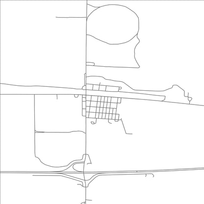 ROAD MAP OF DIX, NEBRASKA BY MAPBAKES