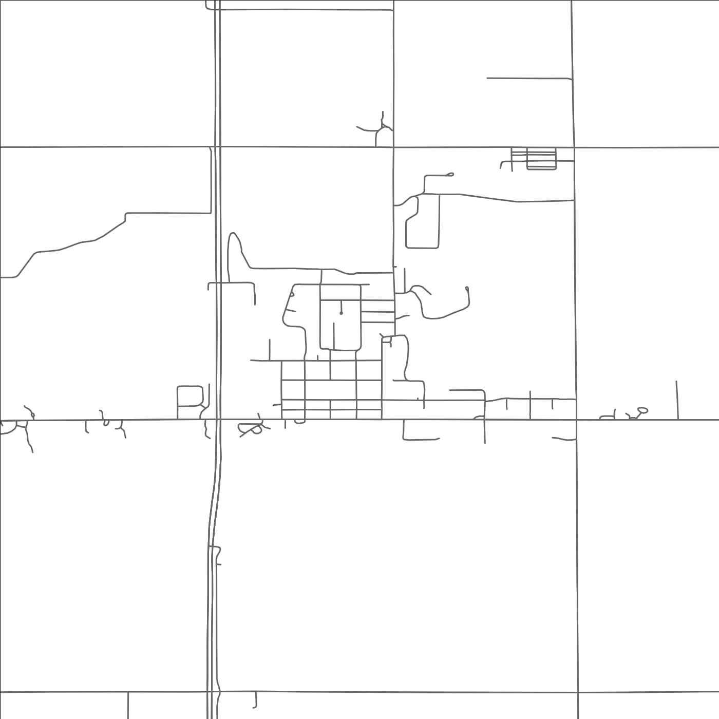 ROAD MAP OF DONIPHAN, NEBRASKA BY MAPBAKES