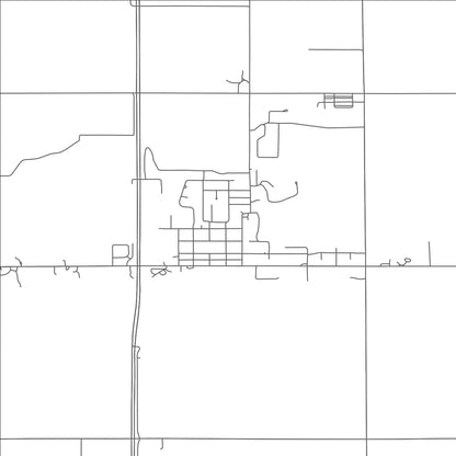 ROAD MAP OF DONIPHAN, NEBRASKA BY MAPBAKES