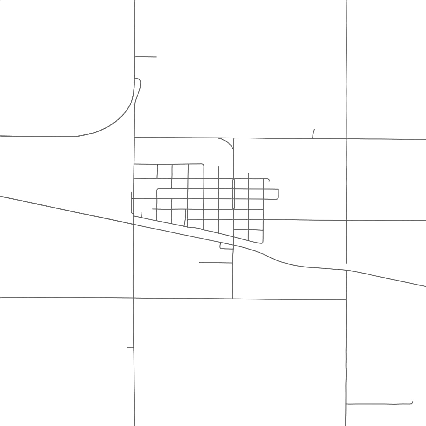 ROAD MAP OF DORCHESTER, NEBRASKA BY MAPBAKES