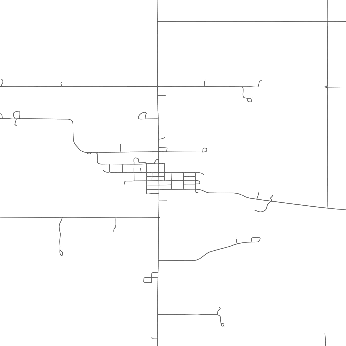 ROAD MAP OF DU BOIS, NEBRASKA BY MAPBAKES