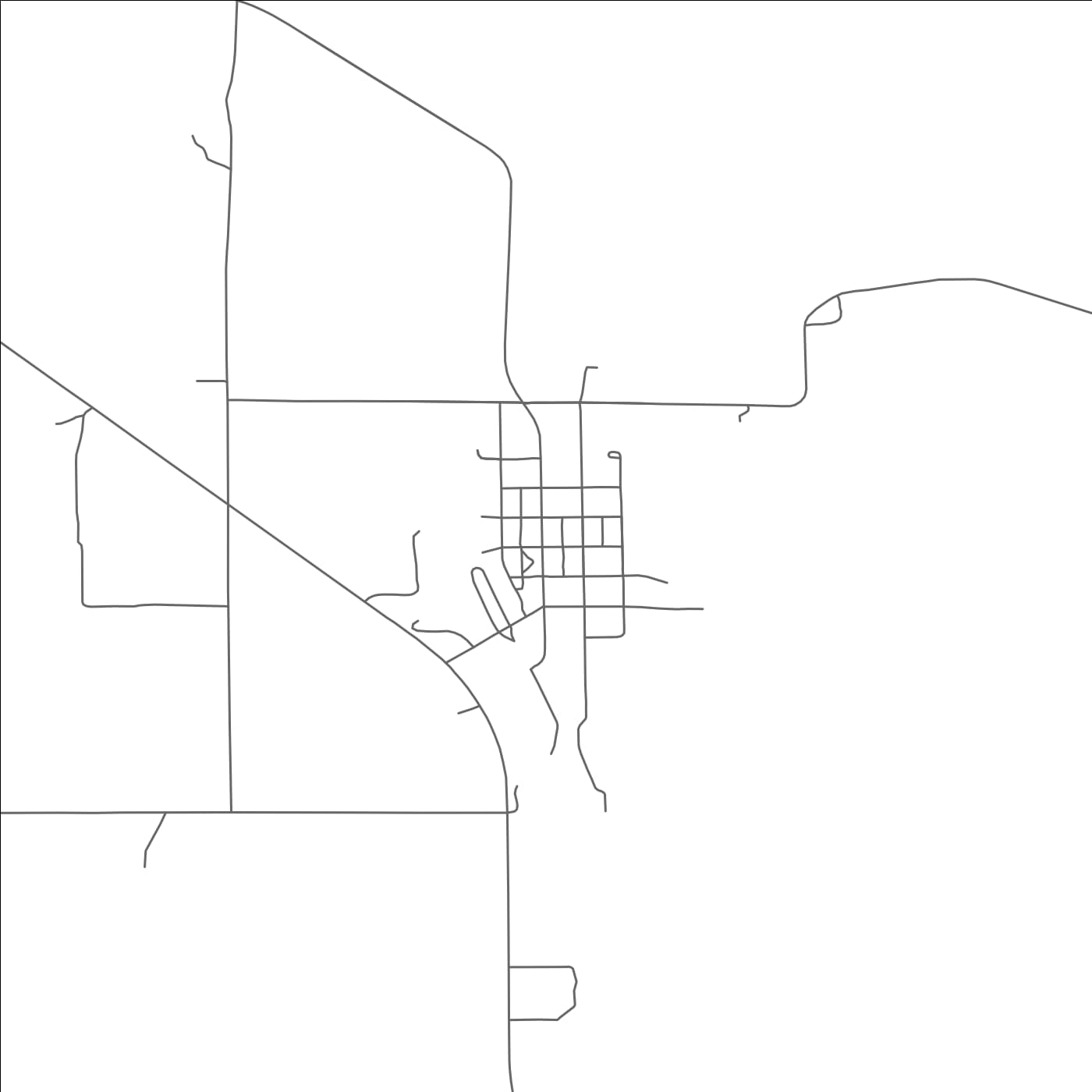 ROAD MAP OF EDDYVILLE, NEBRASKA BY MAPBAKES